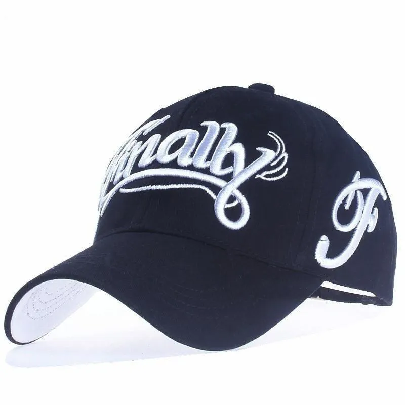 100% Cotton Letter Embroidery Casual Snapback Unisex Baseball Cap