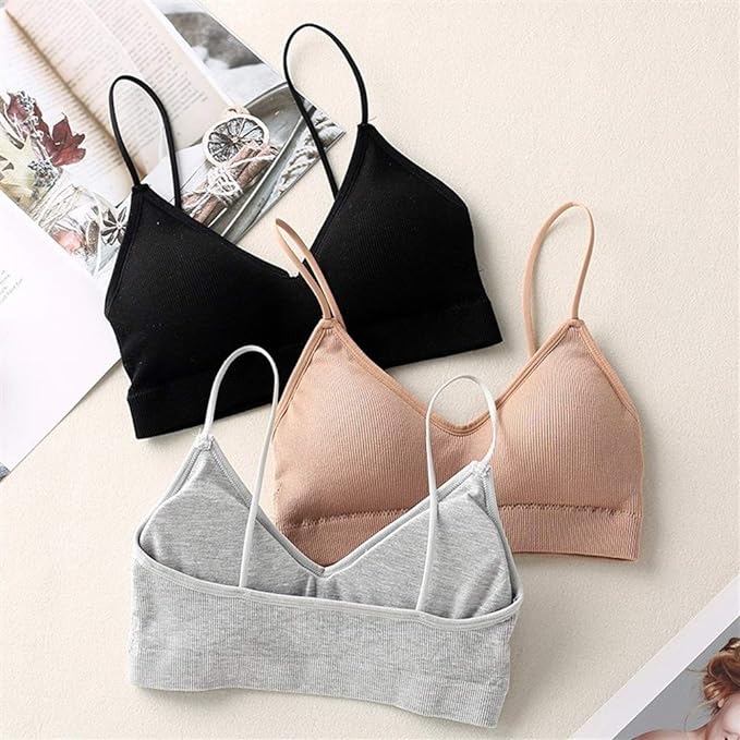 6 Pcs Women's Seamless Lingerie Push Up Crop Tube Top Bra - D3012