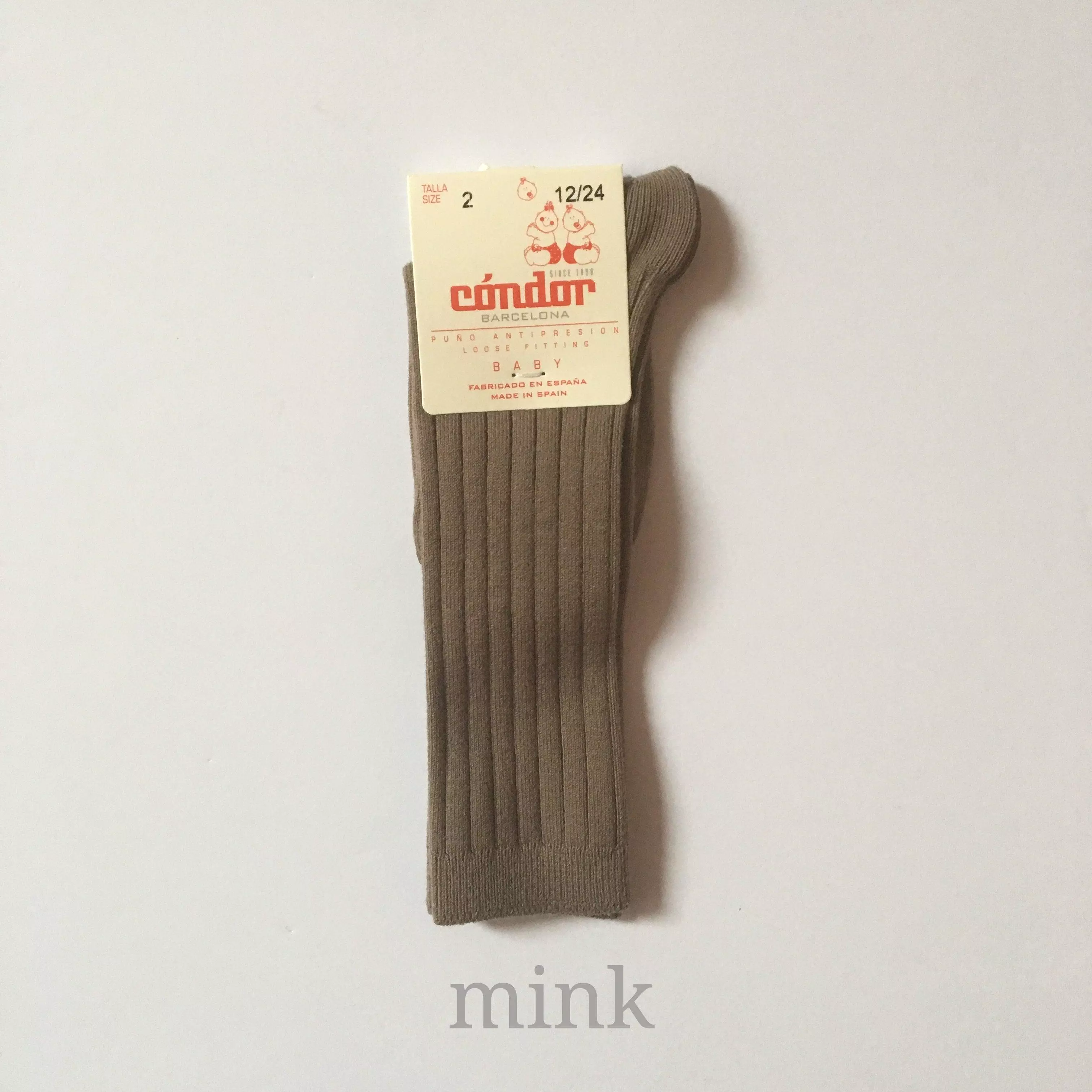 [60%OFF] Ribbed high socks