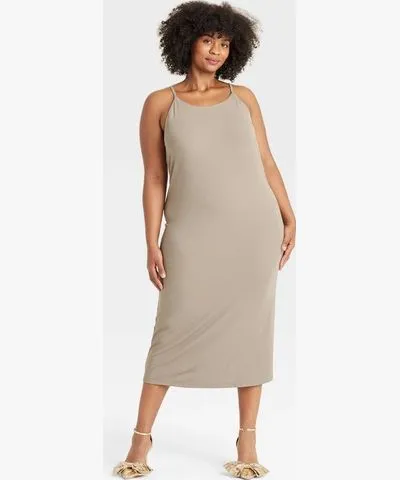 A New Day Women's Knit Midi Bodycon Dress