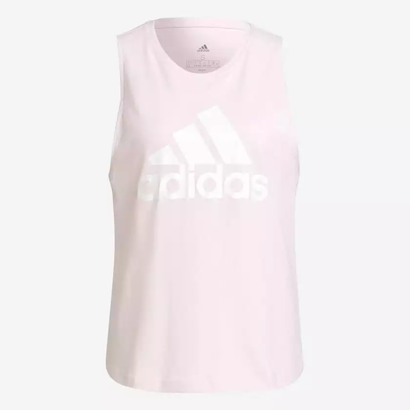 ADIDAS WOMEN'S ESSENTIALS BIG LOGO PINK TANK