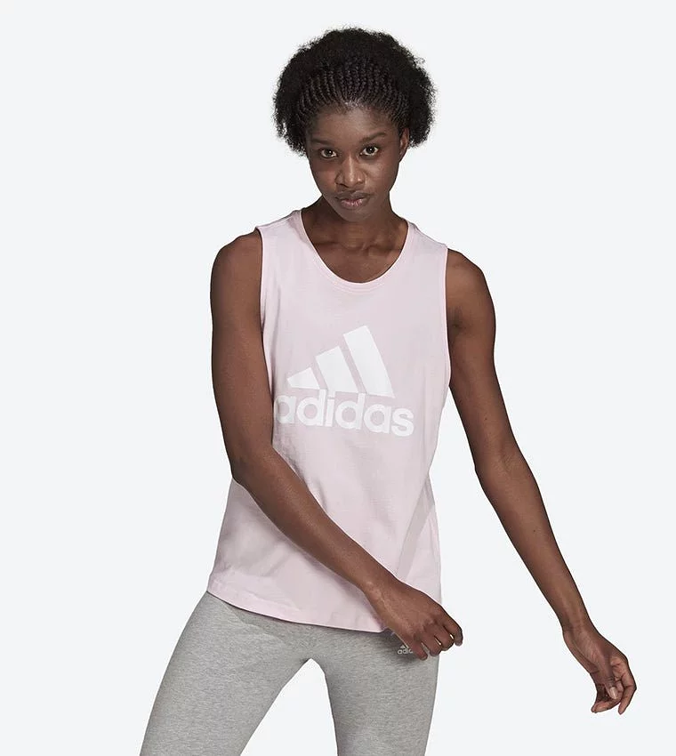 ADIDAS WOMEN'S ESSENTIALS BIG LOGO PINK TANK