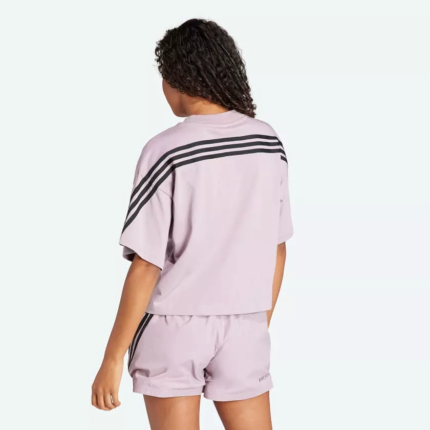 ADIDAS WOMEN'S FI 3S PURPLE TEE