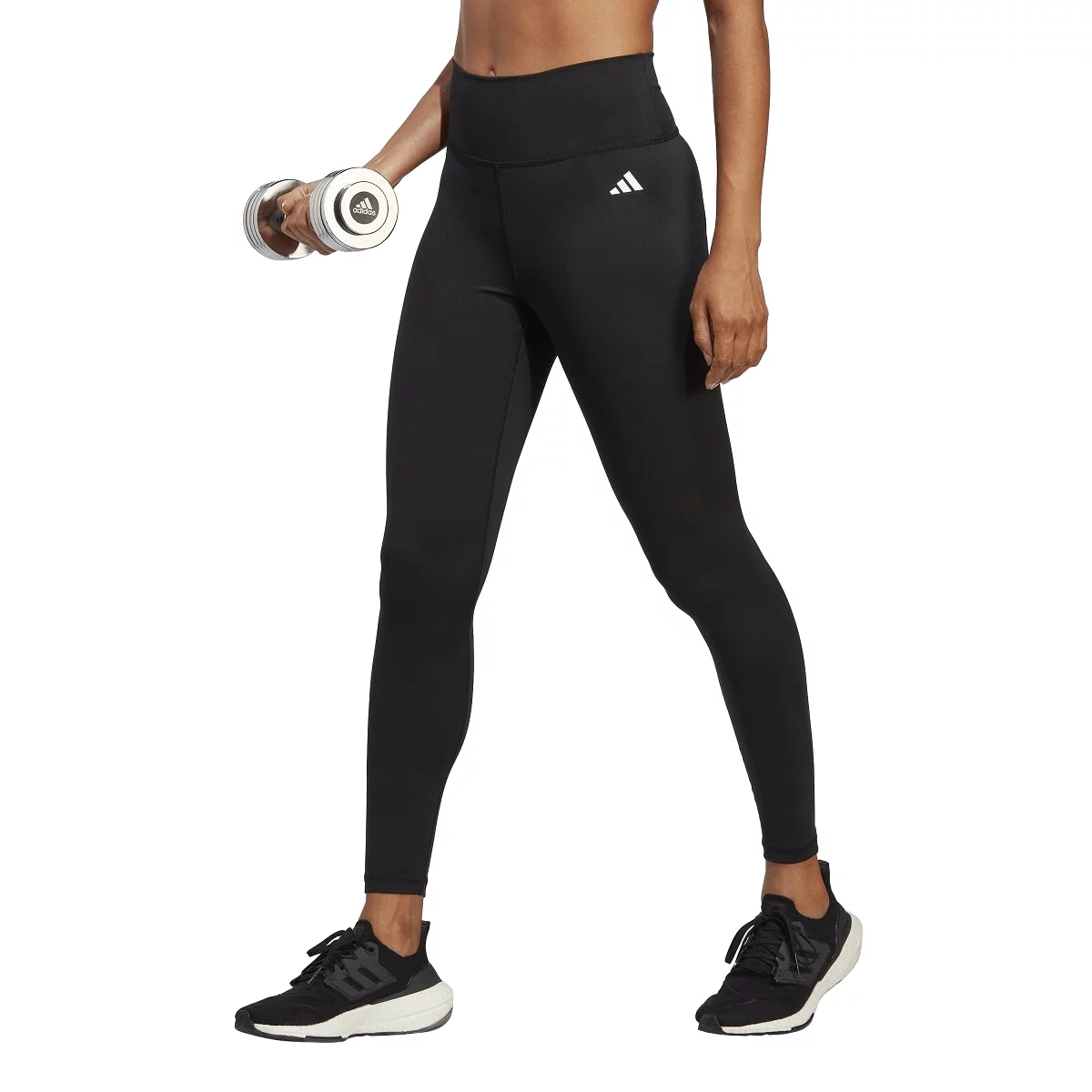 ADIDAS WOMEN'S TRAINING ESSENTIALS HIGH-WAISTED 7/8 BLACK TIGHTS