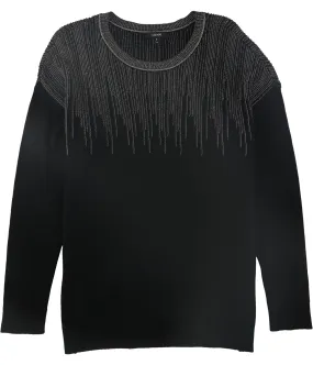 Alfani Womens Embellished-Yoke Pullover Sweater