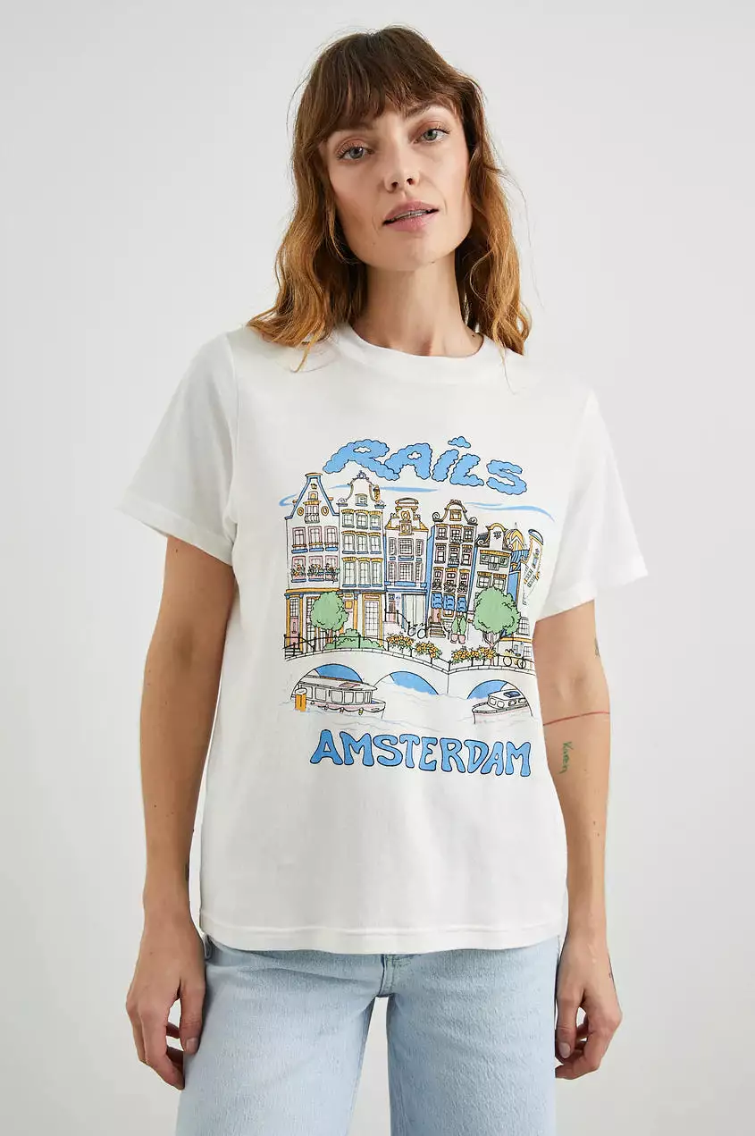 Amsterdam Graphic Boyfriend T-shirt