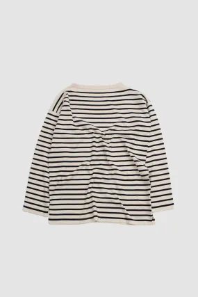 Andersen-Andersen Boatsman Raw Cotton/Royal Blue Striped