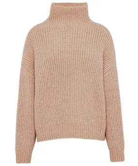 Anine Bing Beige Sydney Funnel Neck Jumper | Jules B