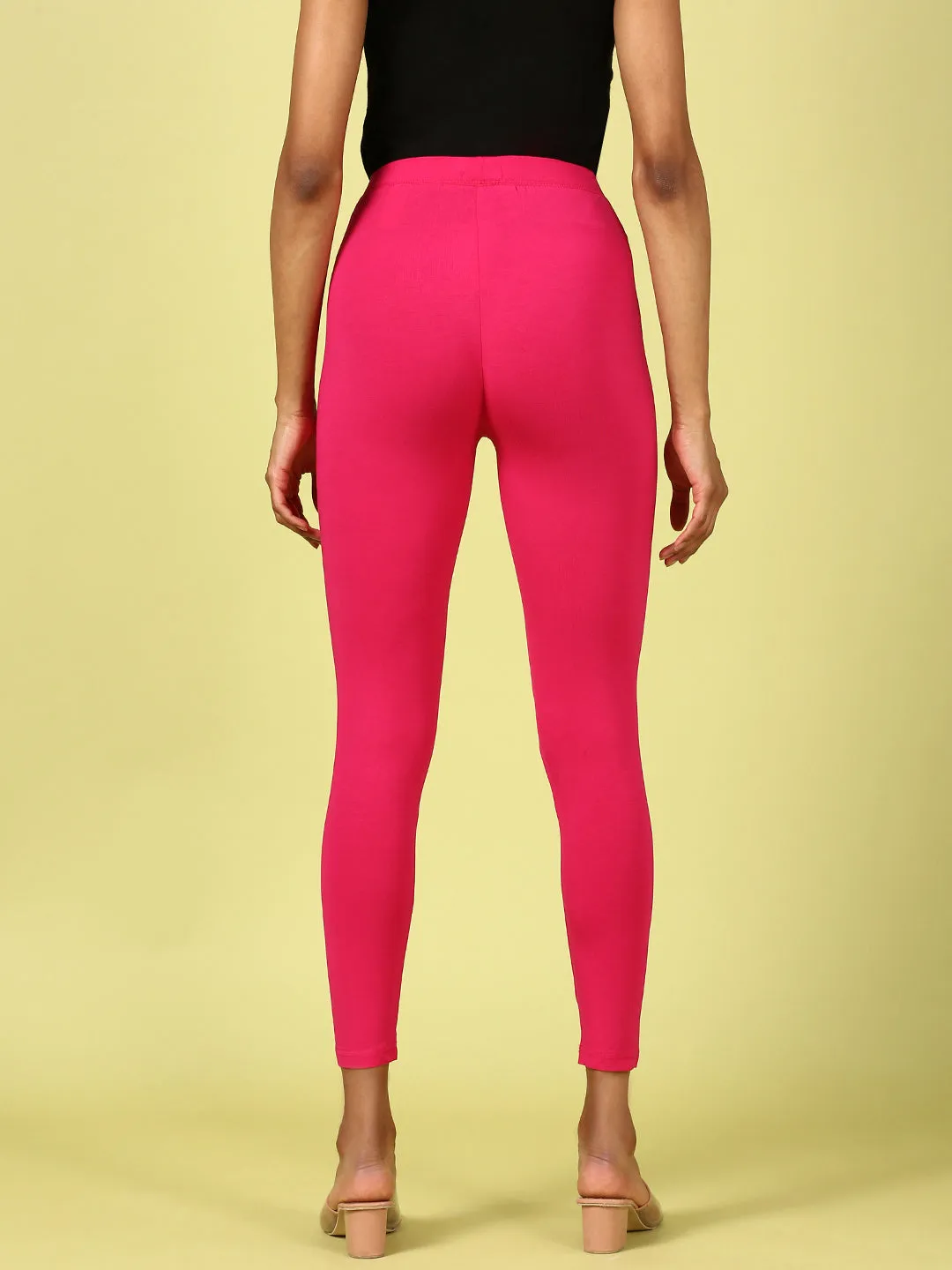 Ankle Length Leggings Viscose-Fuchsia