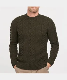 Barbour Men's Cotton-Blend Cable-Knit Jumper