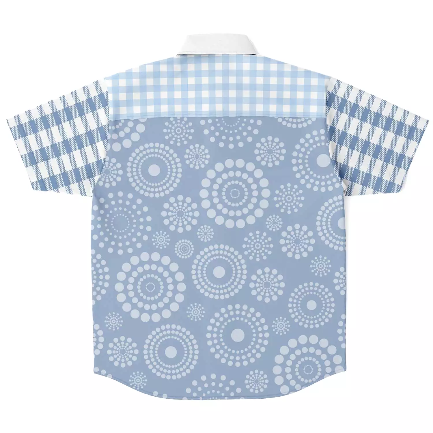 Blue Lagoon Short Sleeve Button Down Shirt