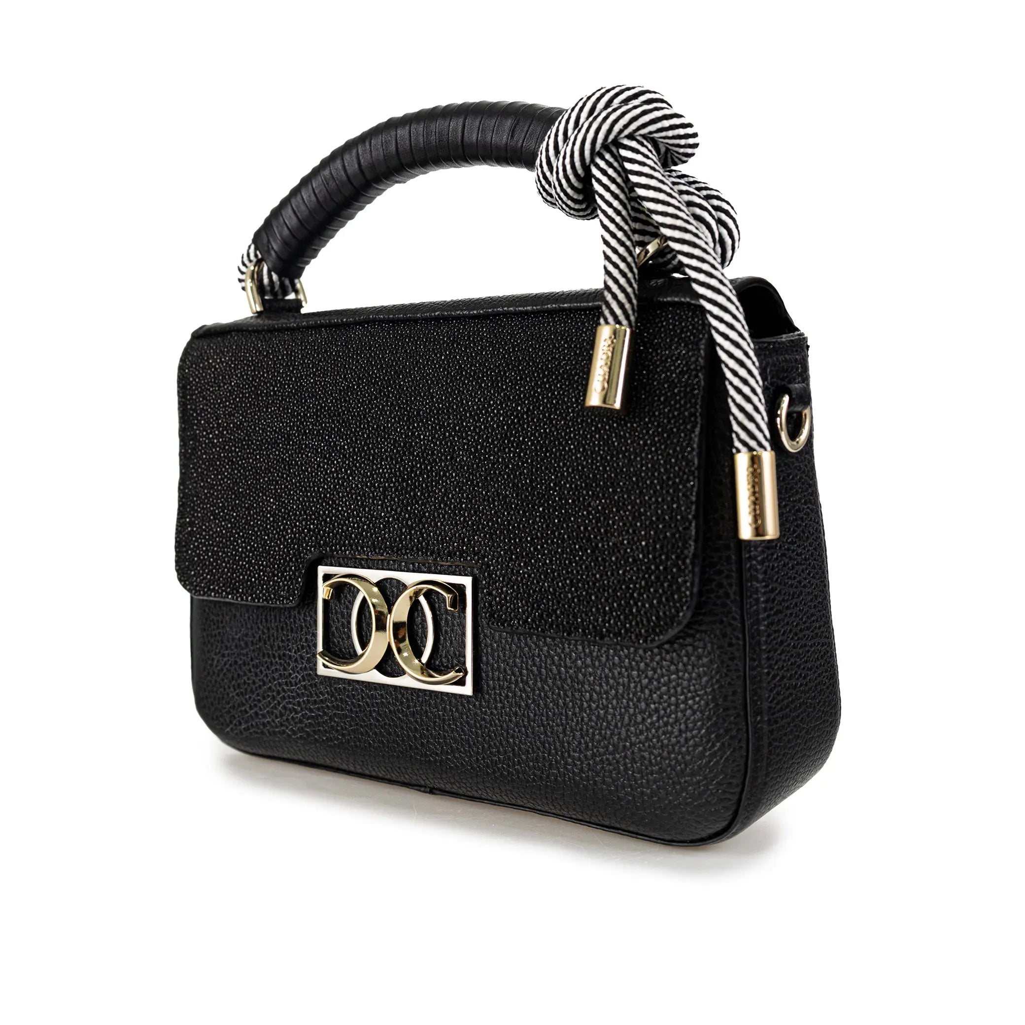 BOD64MA - Cuadra black fashion stingray crossbody bag for women