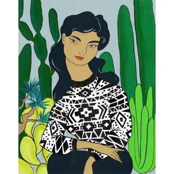 Cactus Lady Signed Print (8.5x11)