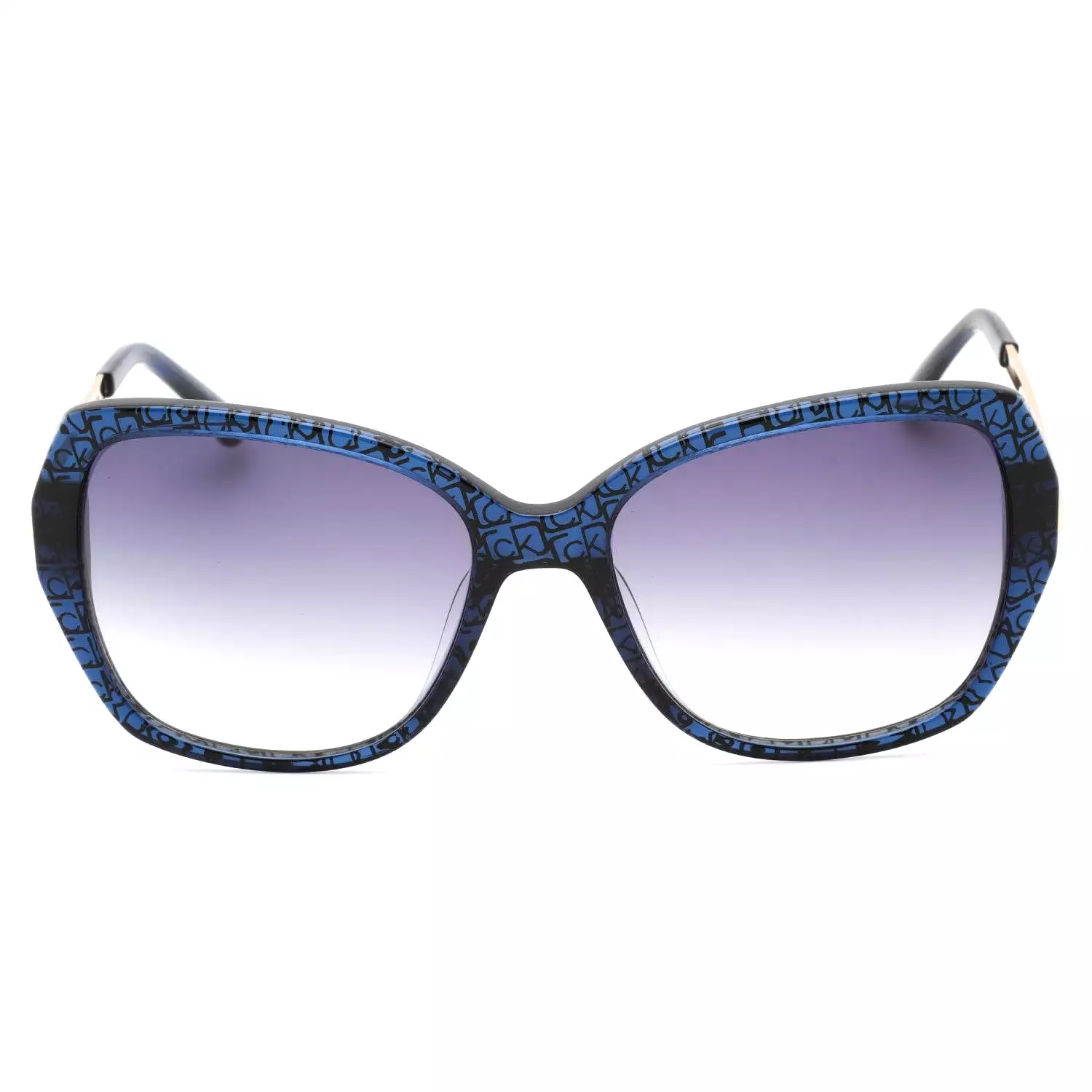 Calvin Klein CK21704S Sunglasses CRYSTAL COBALT CK PRINT / Grey Gradient Women's