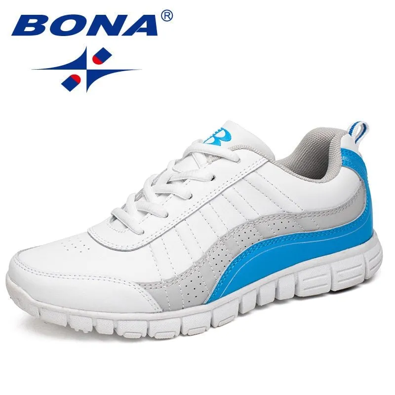 Chaussures de marche / course à lacets pour femme taille 36-41 BONA – Casual sport