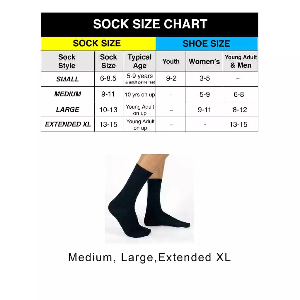 Design Your Own Custom Flat Knit Dress Socks - Extra Large