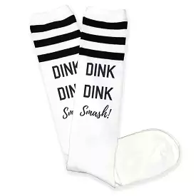 Dink Dink Smash Pickleball Knee High Socks for Her