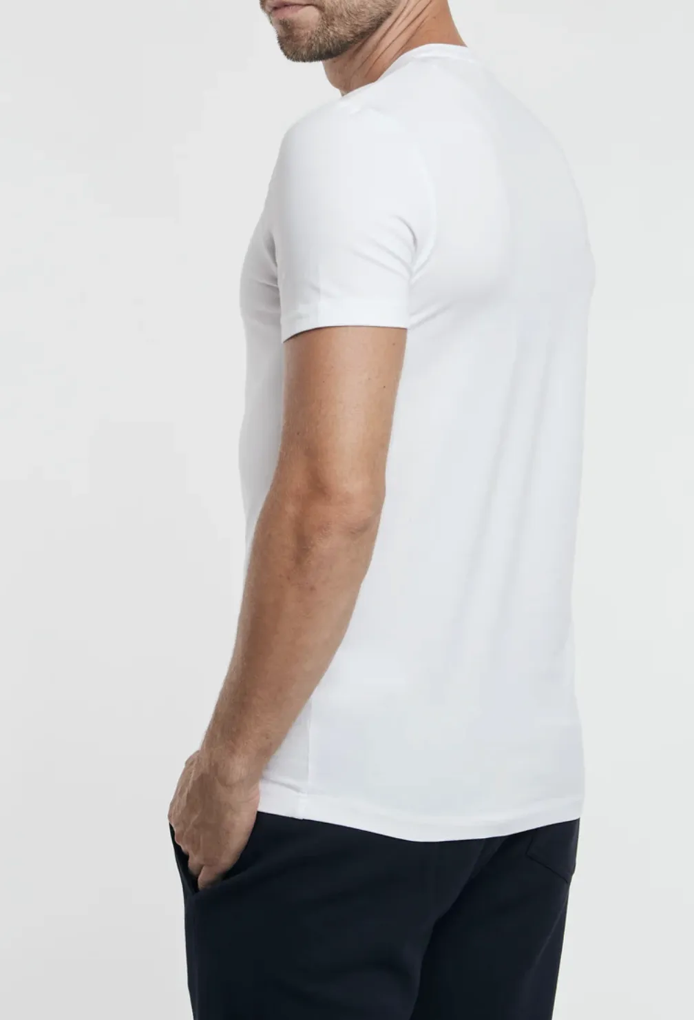 DonDup T-Shirt Elasticizzata – Art: US1498 JF0271U ZL – Col: Bianco