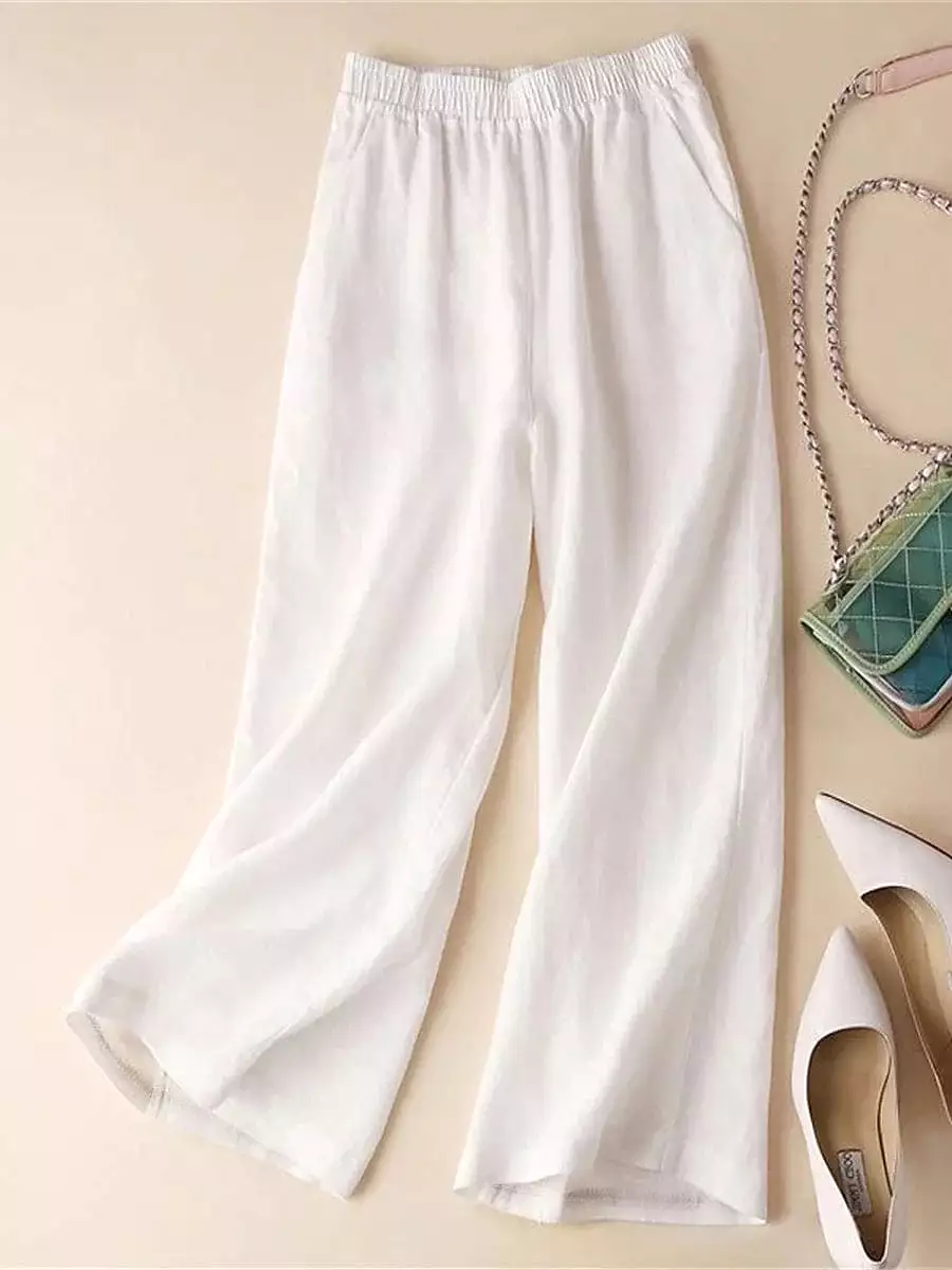 Elevate Your Casual Wardrobe with Women's High-Waist Wide Leg Chinos