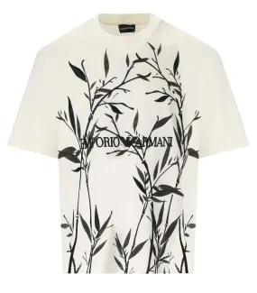 EMPORIO ARMANI  |Emporio Armani EMPORIO ARMANI RAMAGE CREAM T-SHIRT