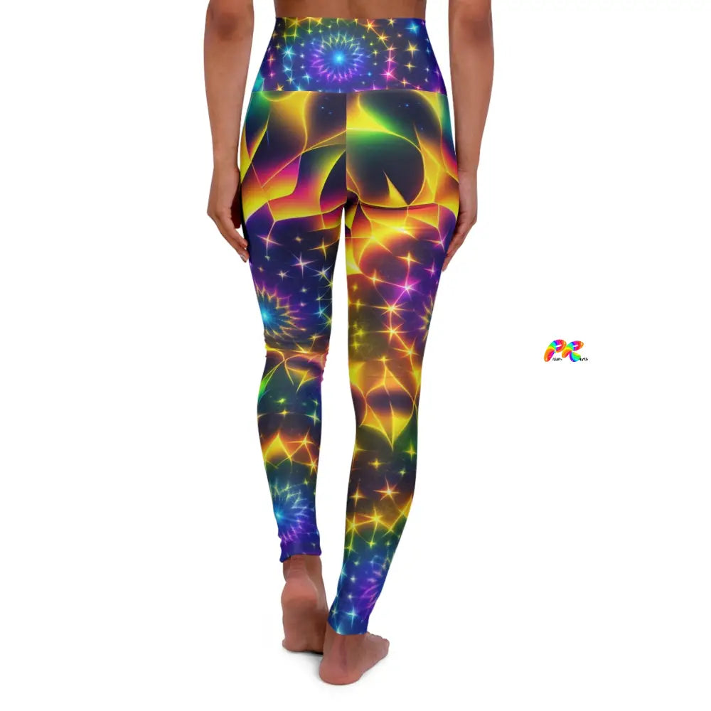 Exotic Neon Rave Leggings | Women's Festival Matching Outfits | Winter