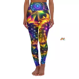 Exotic Neon Rave Leggings | Women's Festival Matching Outfits | Winter