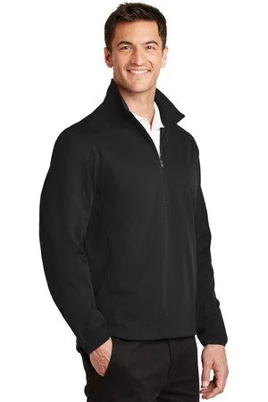 Fellers Logo Port Authority Active 1/2-Zip Soft Shell Jacket - J716