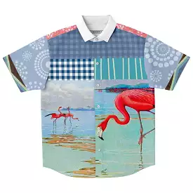 Flamingo Road Short Sleeve Button Down Shirt