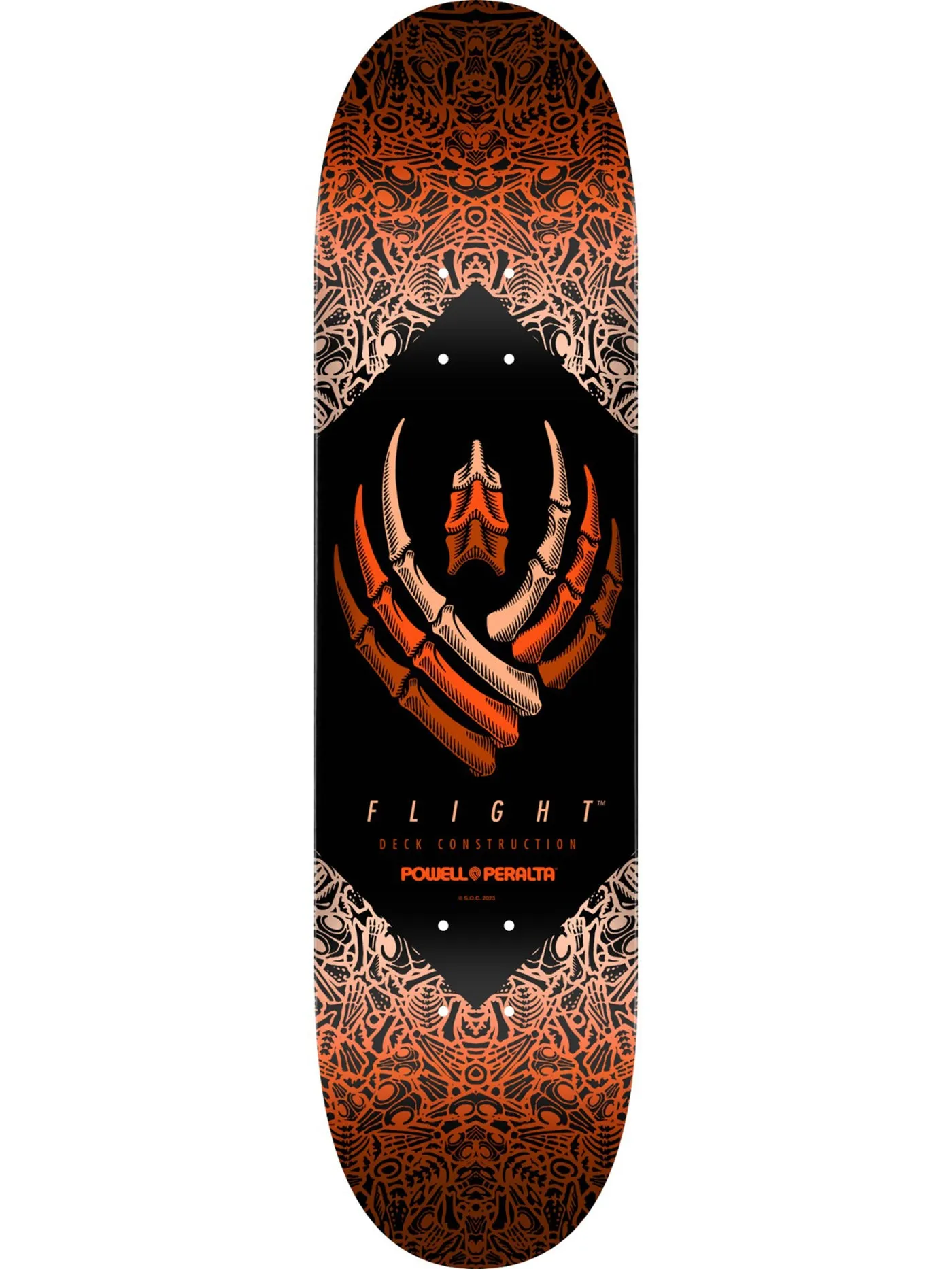 Flight Orange 8.5 Skateboard Deck