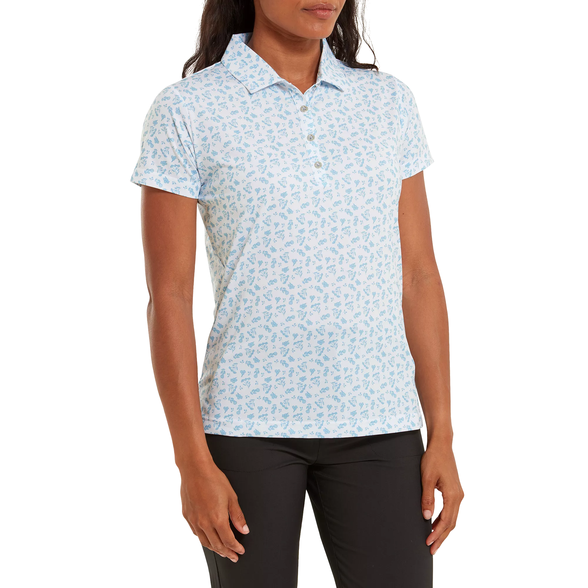 FootJoy Women's Floral Print Lisle Polo