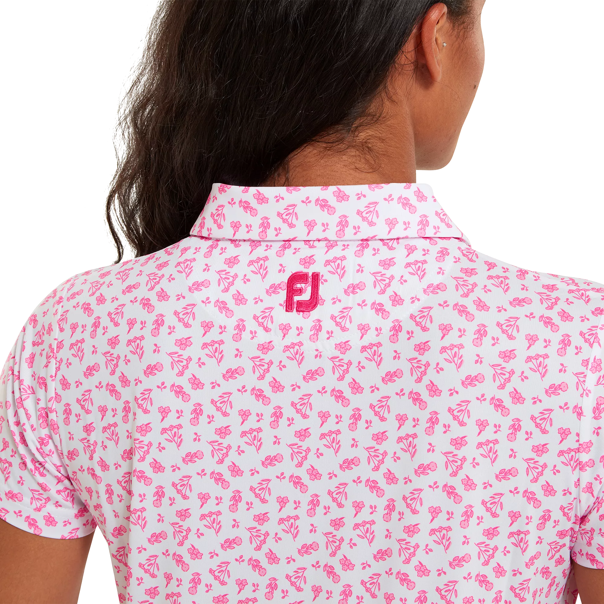 FootJoy Women's Floral Print Lisle Polo