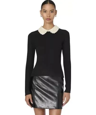 French Connection Women's Mozza Embellished Knit Top