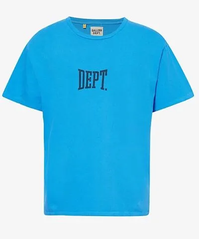 Gallery Dept. Mens Royal Gym Logo short-sleeves relaxed-fit cotton-jersey T-shirt