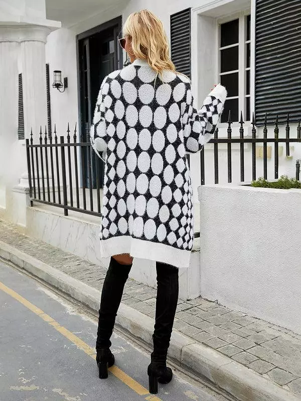 Geometric Pattern Women Cardigan Sweater