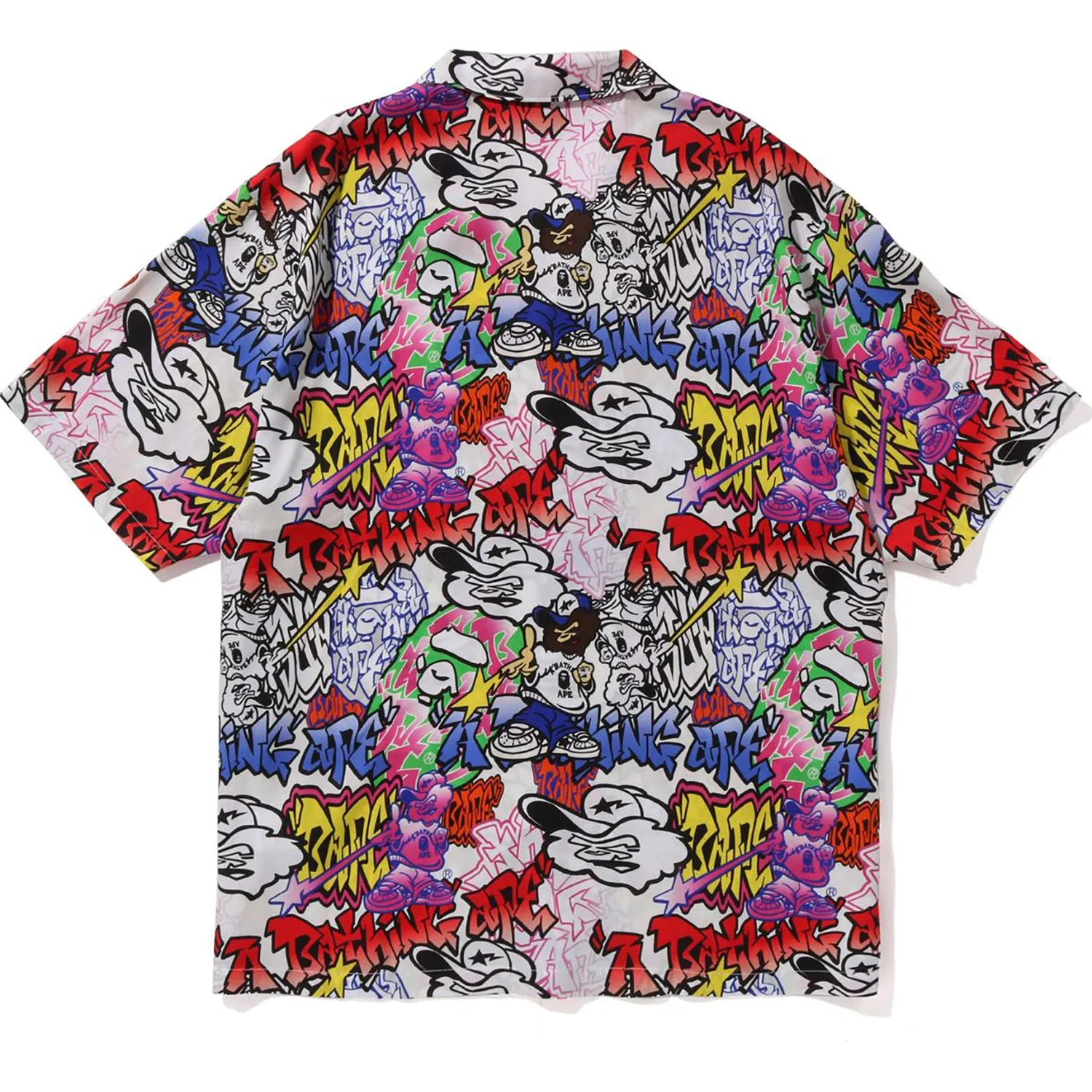 GRAFFITI PATTERN HAWAIIAN SHIRT MENS