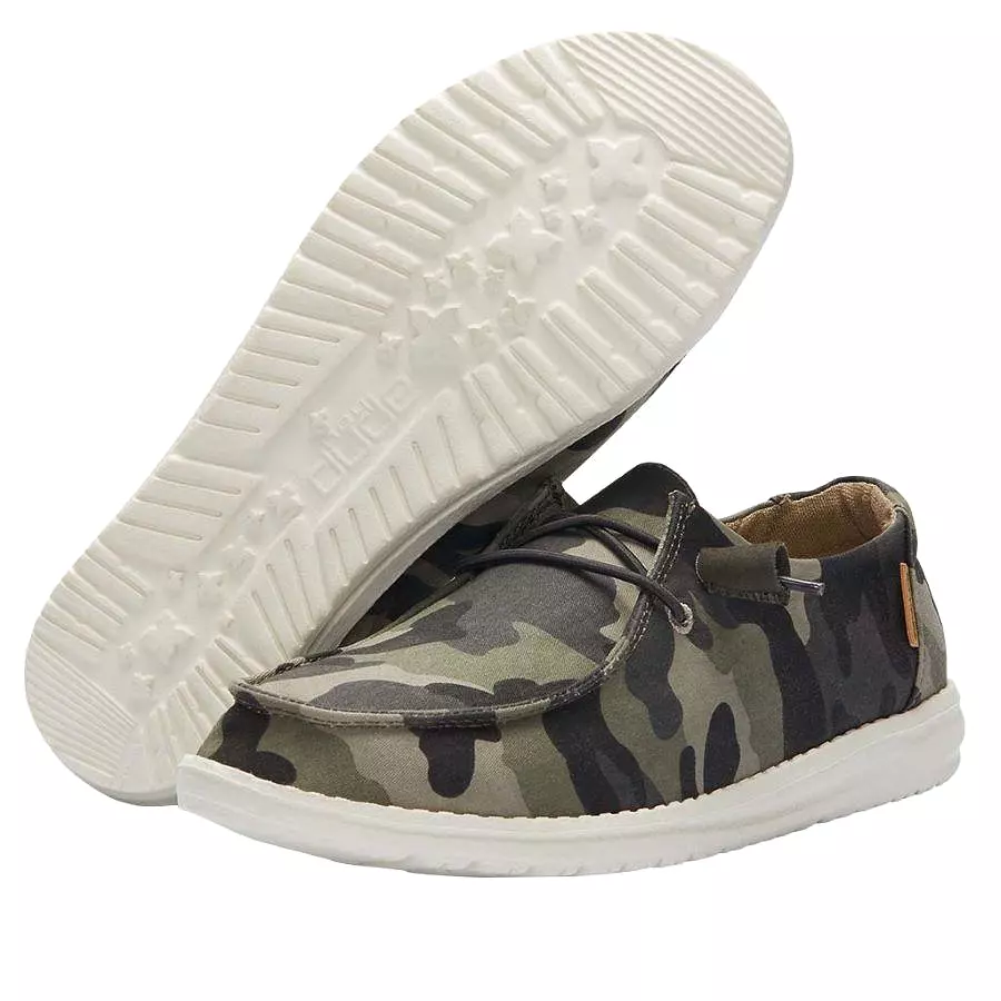 Hey Dude Wendy Print Women's Shoes Camo