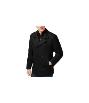 I-N-C Mens Double Breasted Pea Coat, TW2