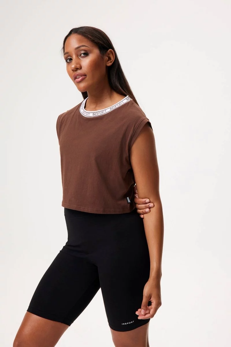 INSPORT WOMEN'S BELLA COFFEE MUSCLE TEE