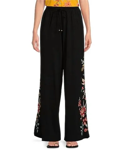 Johnny Was Andrean Wide Leg Knit Pant