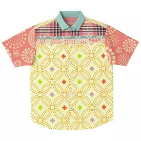 Kaleidoscope Short Sleeve Button Down Shirt