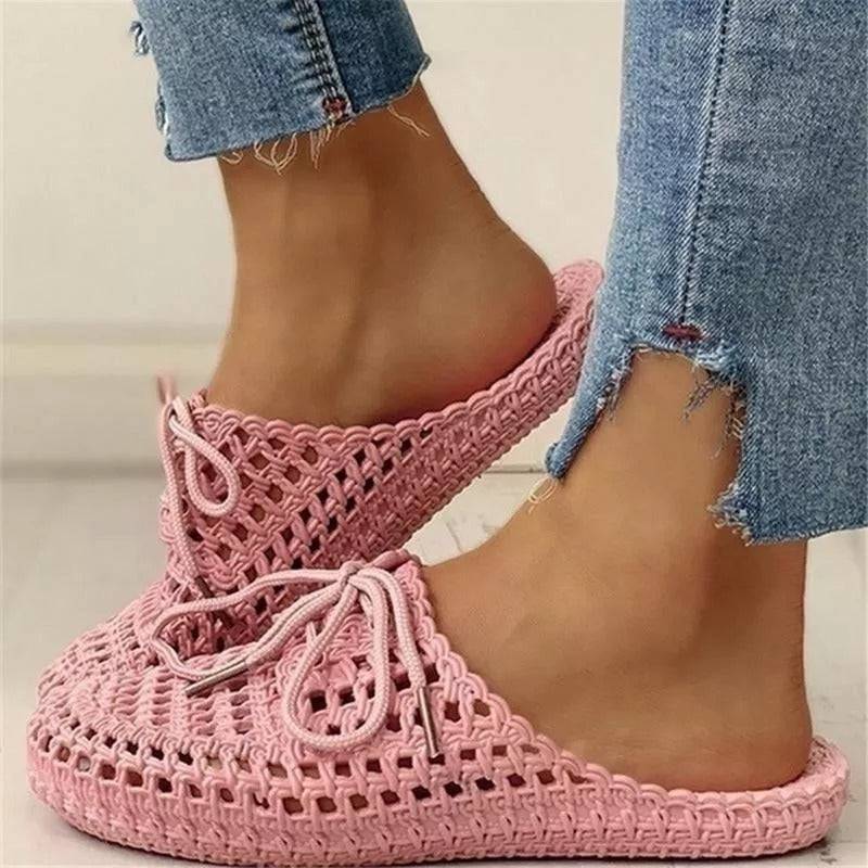 Libiyi Women's Fashion Hollow Out Breathable Beach Slippers