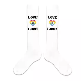 Love is Love Cotton Knee High Socks