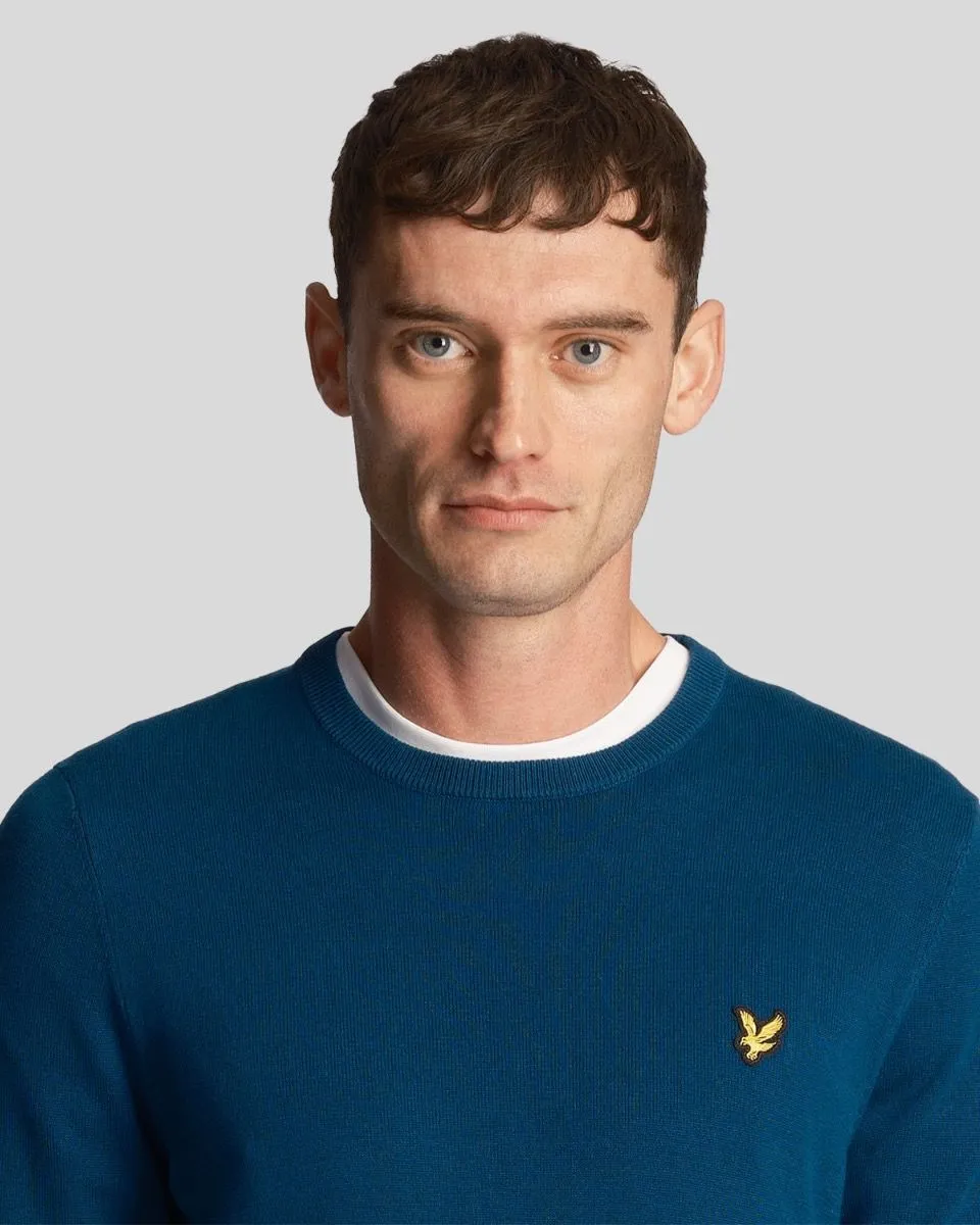 Lyle & Scott Knitted Crew Neck Jumper Apres Navy