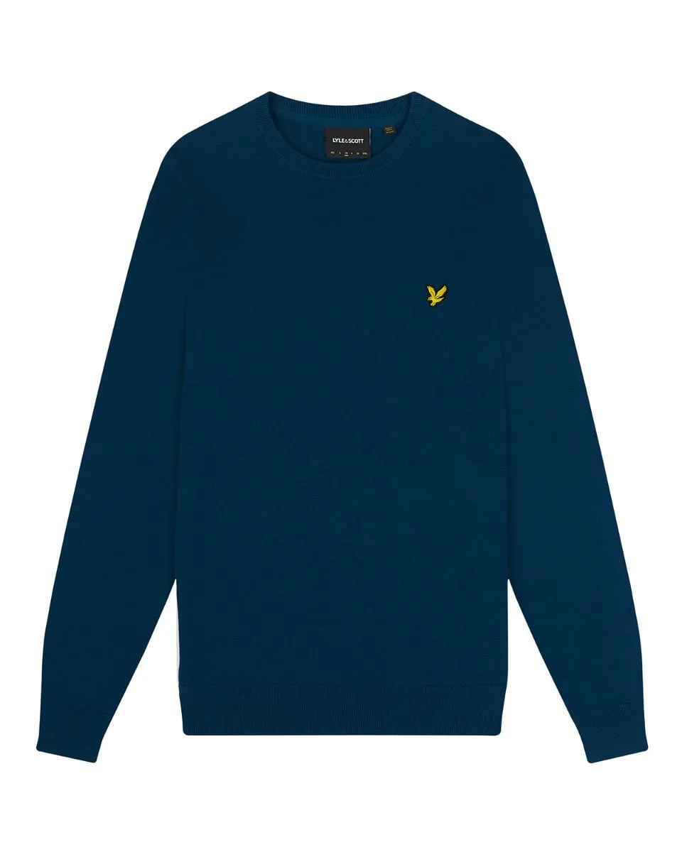 Lyle & Scott Knitted Crew Neck Jumper Apres Navy