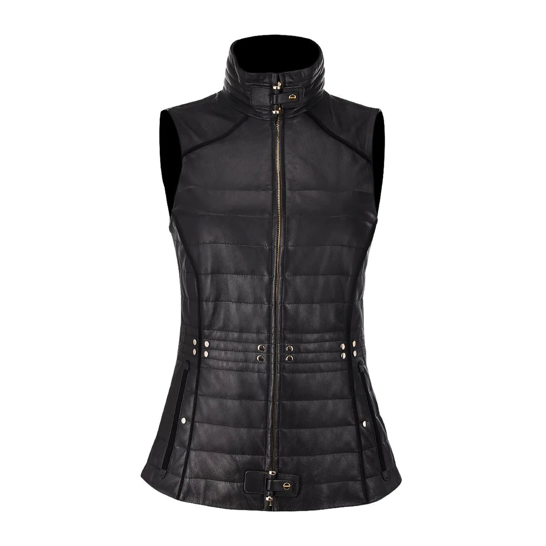 M276BOA -   Cuadra black western fashion soft lambskin vest for women