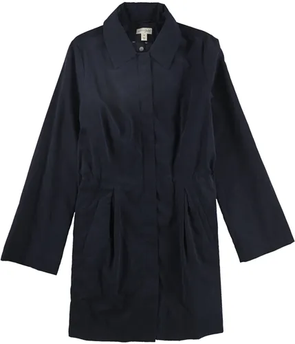 Maison Jules Womens Solid Trench Coat