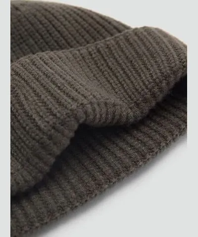 MANGO Ribbed knit cap