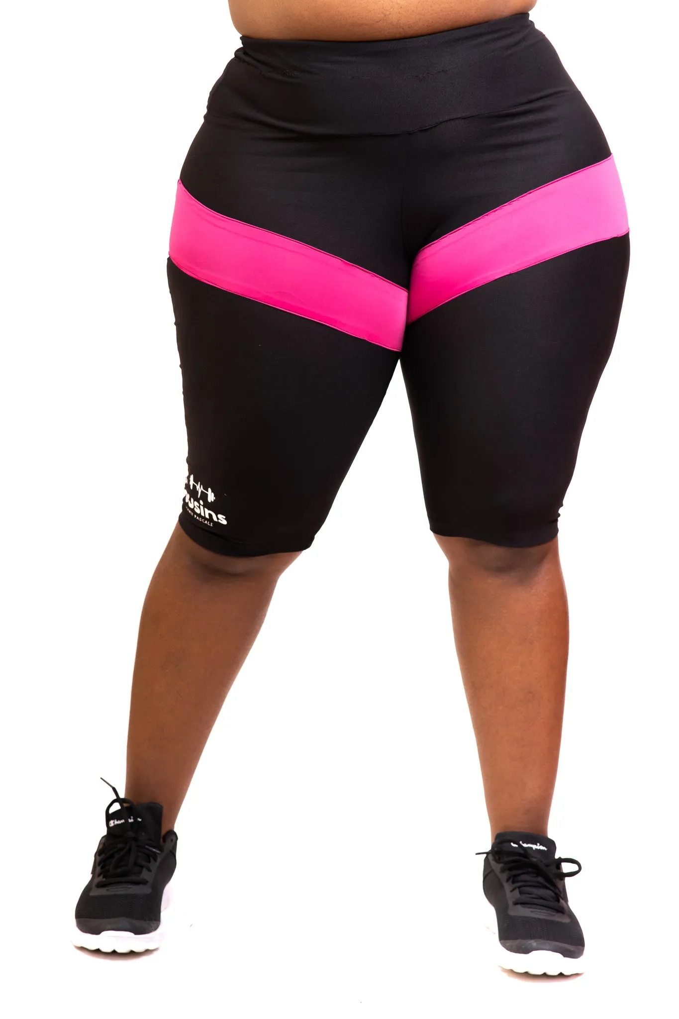 Marie's Cross Fit High Power Women Gym Workout Leggings - Pink - LEGGINGS ONLY