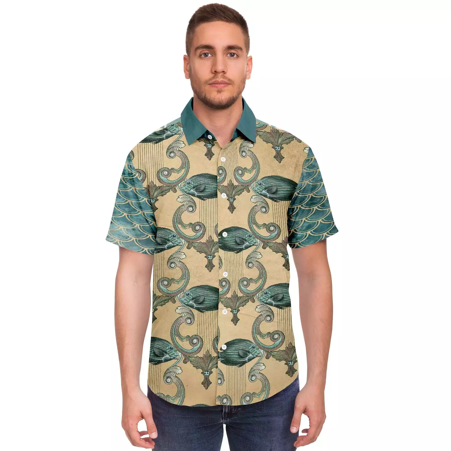 Mermaid's Tale S/S Button Down Shirt