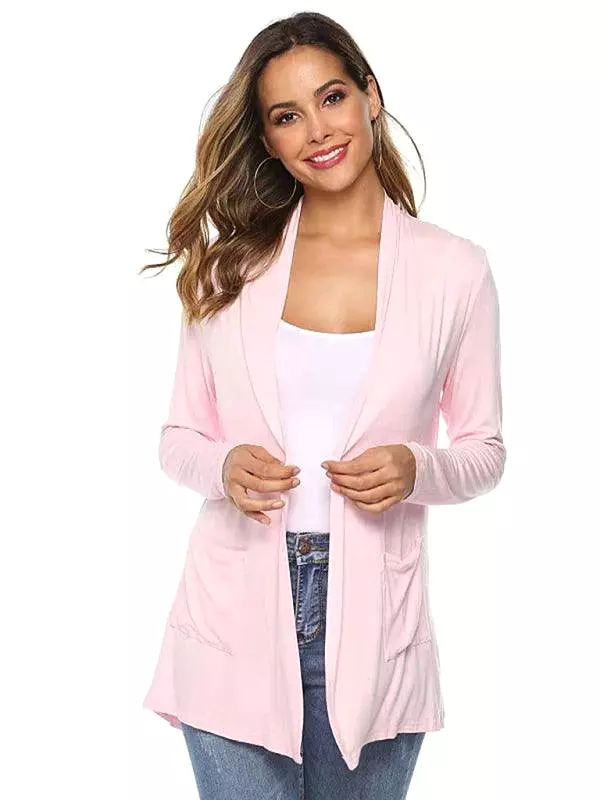 Mid-Length  Women Cardigan Sweater